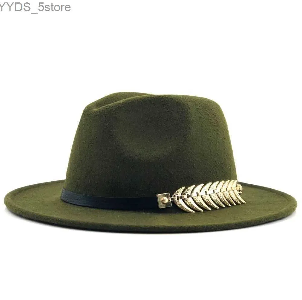 Chapeaux à bord large seau laine Fedora chapeau hkins ressentie femme trilby chapeu masside jazz église