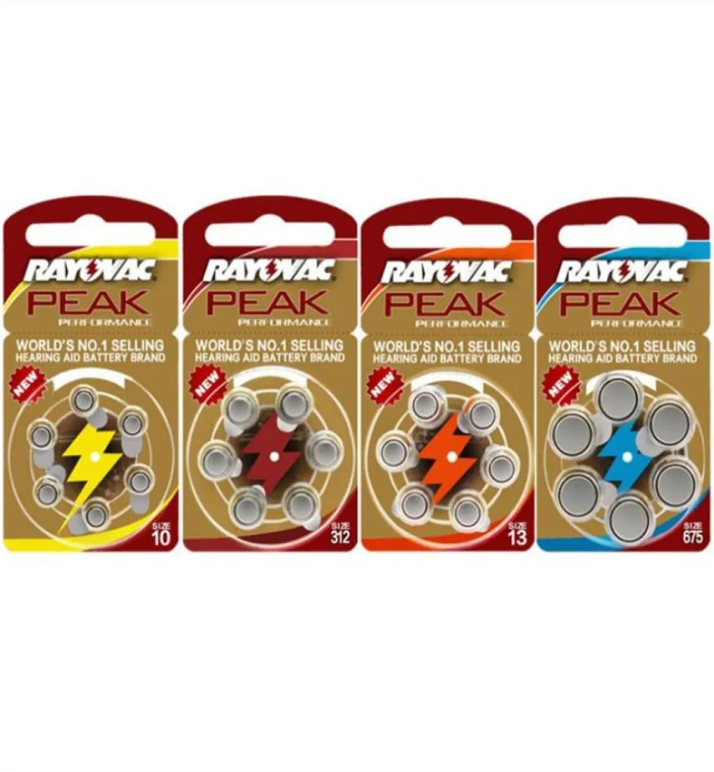 Epack Rayovac Peak 60 x Аккумуляторы слухового аппарата A10 10A ZA10 10 S10 60 ПК Сфера аппарата AID ZINC AIR 10A103009179