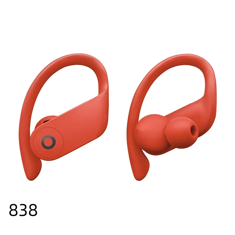 Fones de ouvido Bluetooth de 6t fones de ouvido sem fio esportes para os fones de ouvido com gancho de orelha com caixa de carregador Power Power Pro 838D