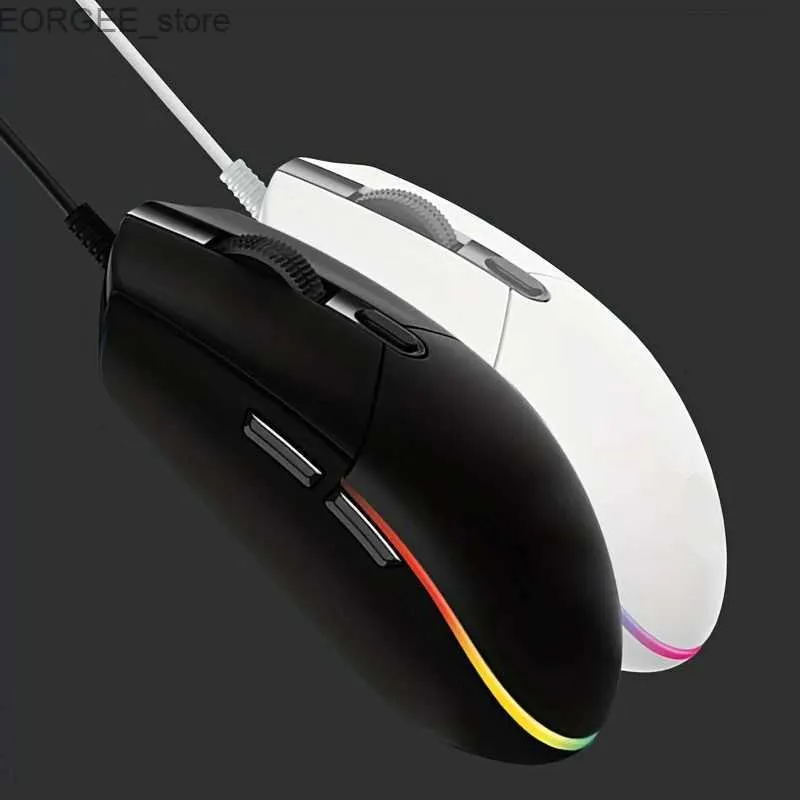 MICE USB Wired Gaming Mouse Ergonomisch ontworpen E-Sports Gaming Mouse DPI Verstelbare optische lichtgewicht PC/Laptop/MAC Gaming Mouse Y240407