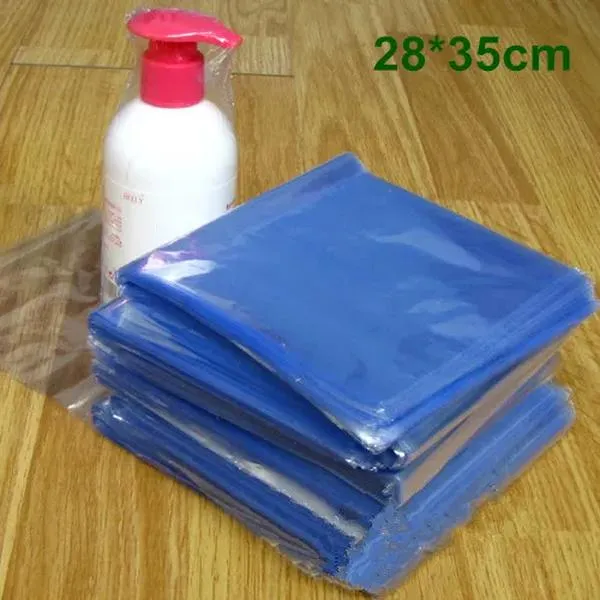 500pcs/lote 28*35cm transparente PVC PVC Bag Silm Película Plastic Garnt Wrap Cosmética Powaging Poly Bag Poly Bag LL