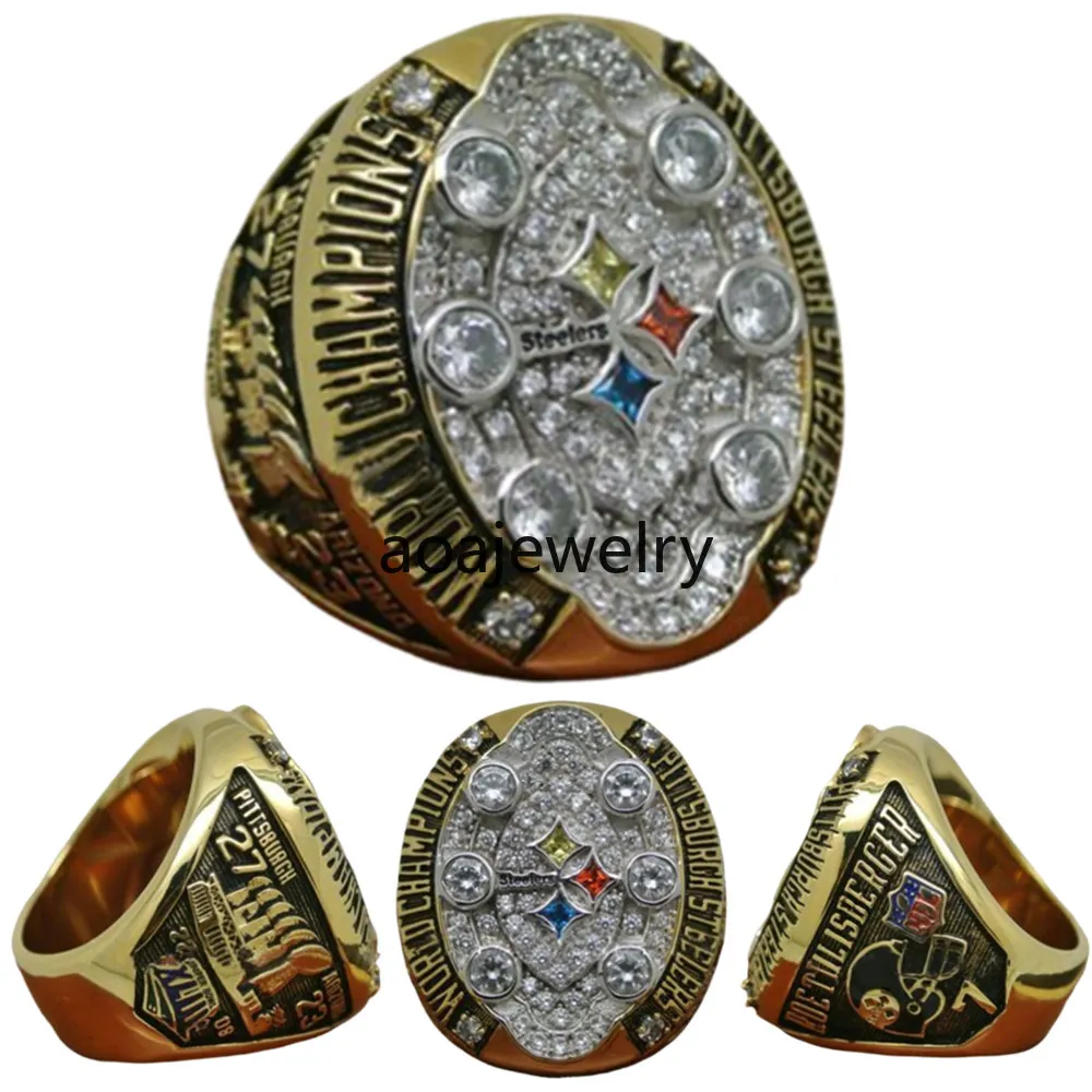 Designer 2008-2023 Super Bowl Championship Ring Luxus 14K Gold Football Champions Ringe Diamond Sport Schmuck für Mann Frau