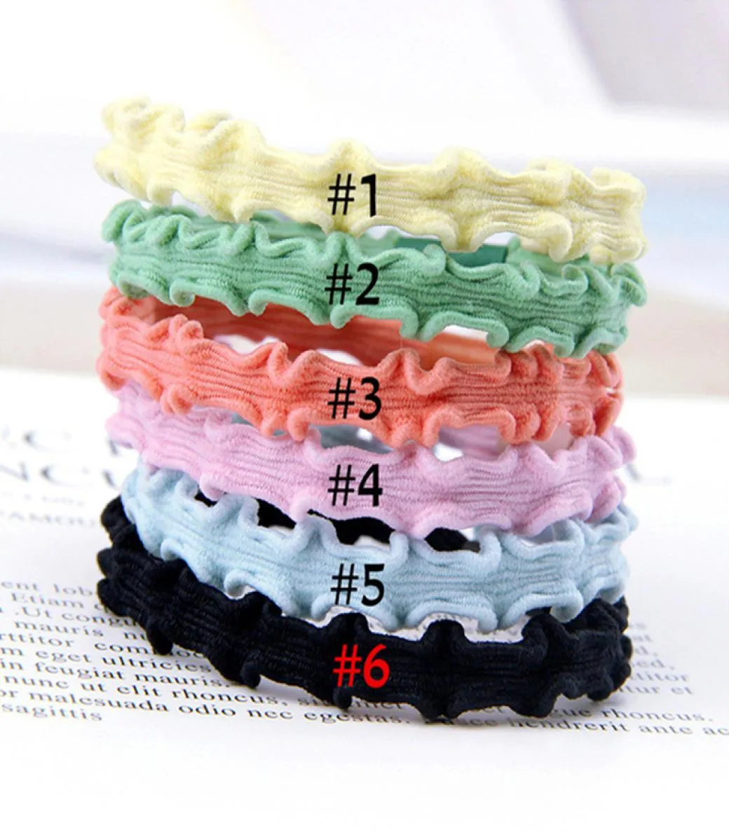 wire Hairbands rainbow ribbon for women girls ponytail holder simple cute hair scrunchy Ring band 5pcslot Elastic hair rope5371714