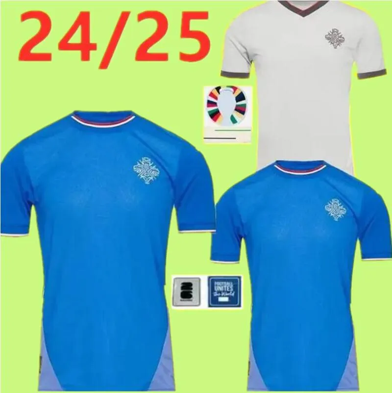 2024 2025 Island Soccer Jerseys Club Full Sets National Team Islandia Männer Uniform Home Foot Equipe Away White Gudjohnsen R Sigurdsson Hlynsson Football Shirts