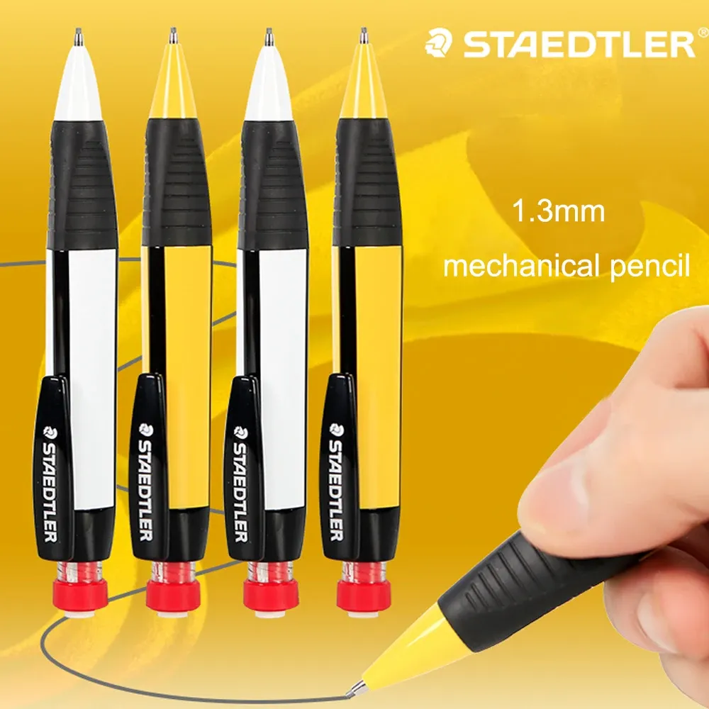 Potloden 1 stks Staedtler 771 Mechanische potlood Tekening School Stationery Office Supplies Triangle Pencil Shaft met gum 1,3 mm