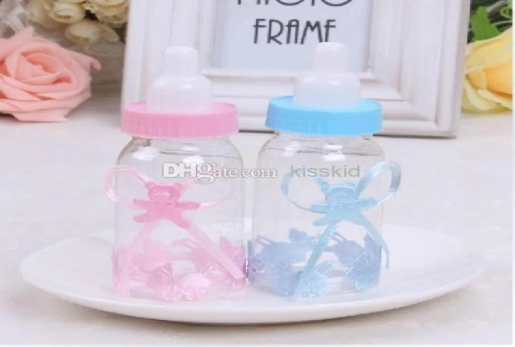 Vente en gros - 50pcs / lot baby shower petite bouteille d'allaitement bouteille baptême Favors Boîtes-cadeaux Bouteille d'alimentation 2818603