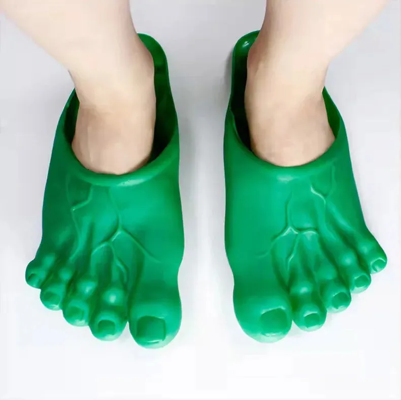 funny Flip Flops Slippers Big Foot Ugly Shoes Cartoon Festival Halloween Decor Tricks Creativity Slippers 241106_vogvips.com