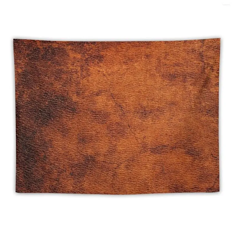 Tapestries Old Brown Leather Pattern Tapestry Decoration For Bedroom