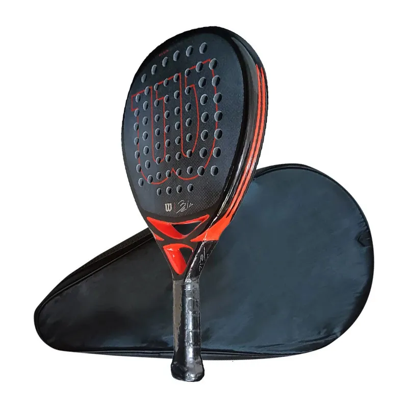 Pala Padel Paddle Tennis Racket Soft Face Carbon Fiber Soft Eva Face Sports Racquet Outdoors Equipment 240323