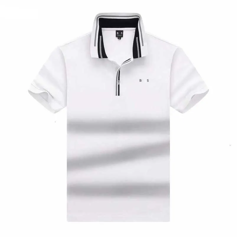 Shirt ontwerper polo heren polos t-shirt bosss mode luxe merk casual zakelijke golf t-shirt puur katoen ademende korte mouwen t shirts 2024 zomer top 43 bm