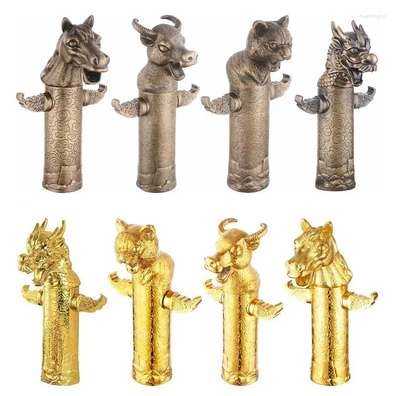 Rubinetti del lavandino da bagno in bronzo e colore oro materiale ottone mazzo acqua fredda del rubinetto di artisitc zodiacale