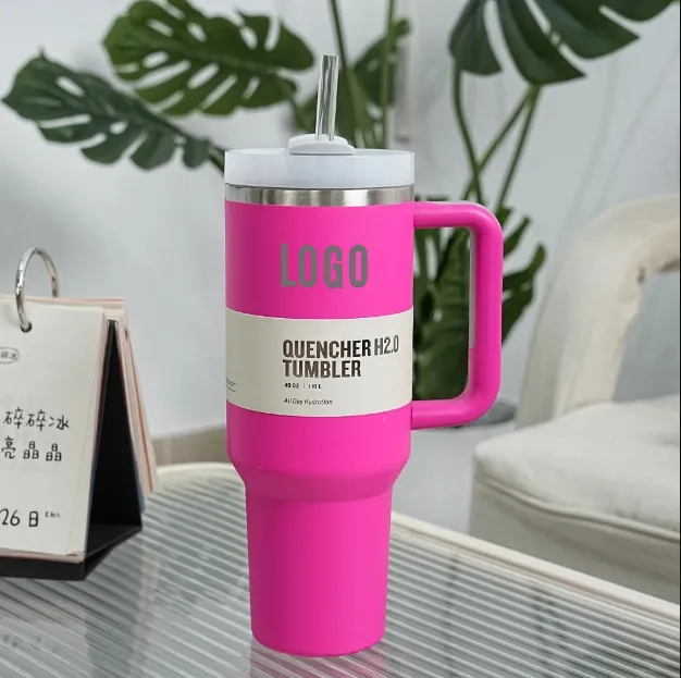 40oz Stainless Steel Tumbler Large Insulated Water Bottle with