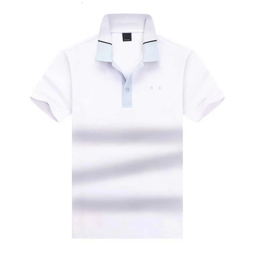Boss Polo Shirt Mens Designer Polos T-shirts Business Casual Business Golf T-shirt Coton Pure Colon T-shirt 2024 Fashion Brand Summer Top Clothes PSQE