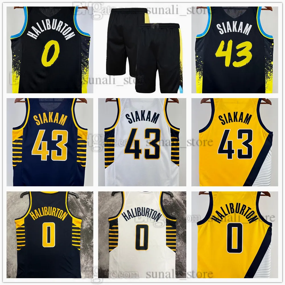 Pascal 43 Siakam Tyrese 0 Haliburton Basketball Jerseys Men Women Youth