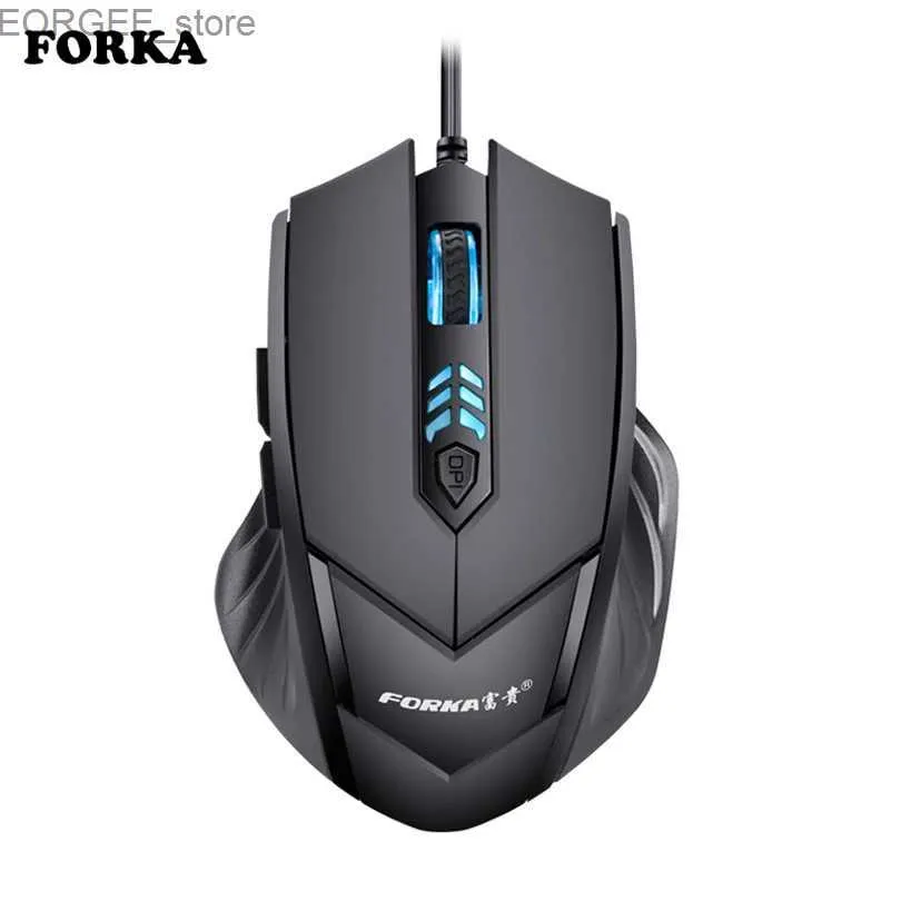 Ratos silenciosos ergonomia fosca 2400dpi ajuste USB 6D com fio de computadores ópticos de mouse para computador para laptop para computadores para PC para dota 2 y240407