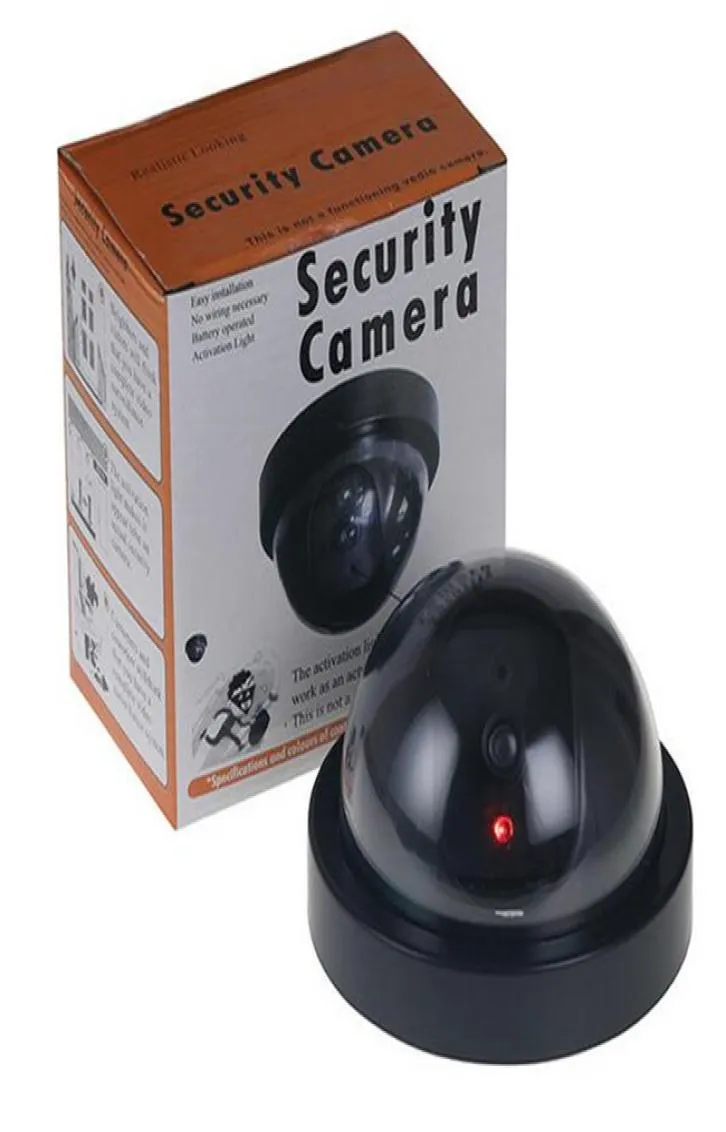 Dummy Wireless Security Fake Camera Simulated video Surveillance CCTV Dome With Red Motion Sensor Detector LED Light Home Outdoor 7834489