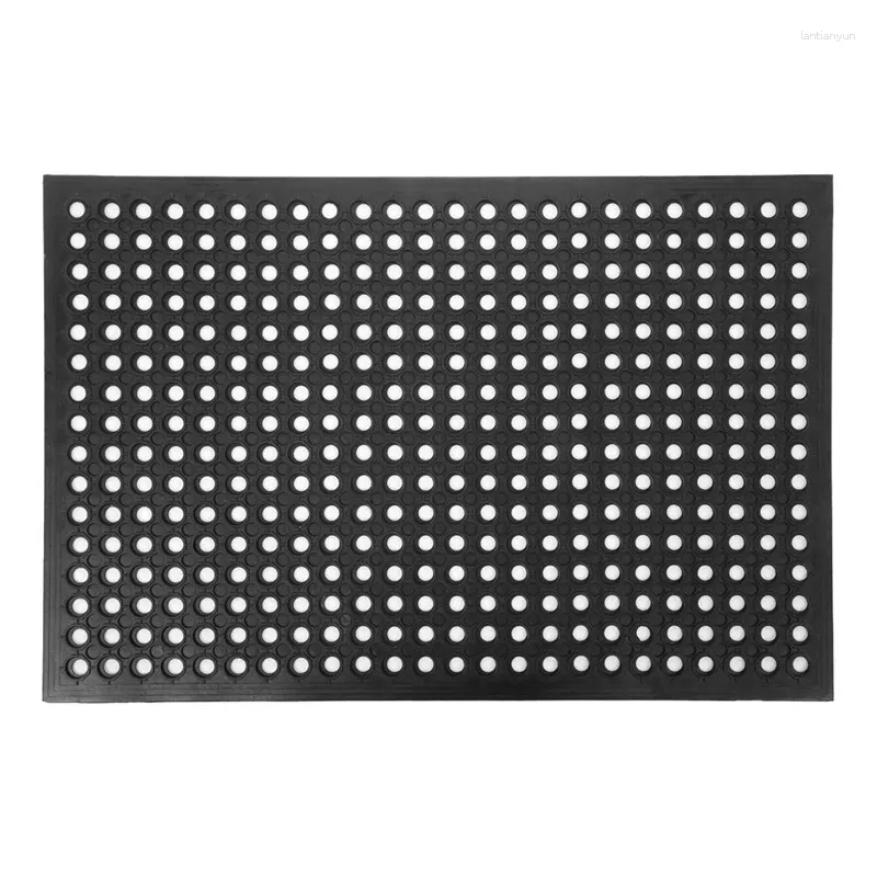 Tapis noir avec trou 60 90cm de sol de sol barre cuisine industriel industriel de drainage anti-fatie multifonction