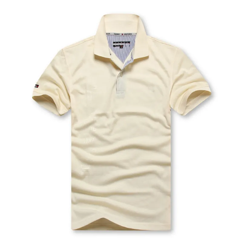 Klasyczna moda 2024 Koszula polo Mężczyźni wysokiej jakości haft haftowe krótkie rękawie Summer Casual Cotton Polo Shirts Mens