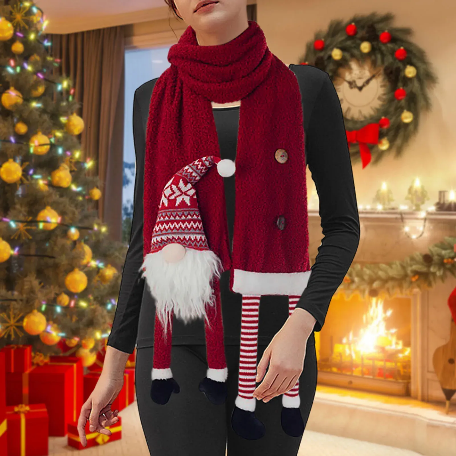 Premium Wool Blend Winter Scarf: Extra Long Warm Shawl for Christmas  Shop Now!