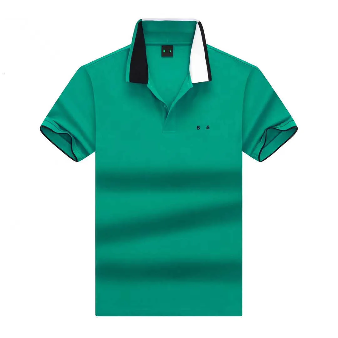Boss polo camicia da uomo polo per magliette magliette casual business golf t-shirt puro cotone maniche corte t-shirt USA High Street Fashion Brand Clothing Summer Top SOW5