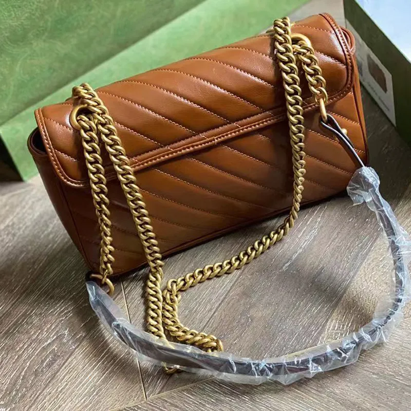 Borse per design Marmont di alta qualità BASSE CUORE Piccola borsa per mini borse a tracolla borse da donna catena di borse da borse