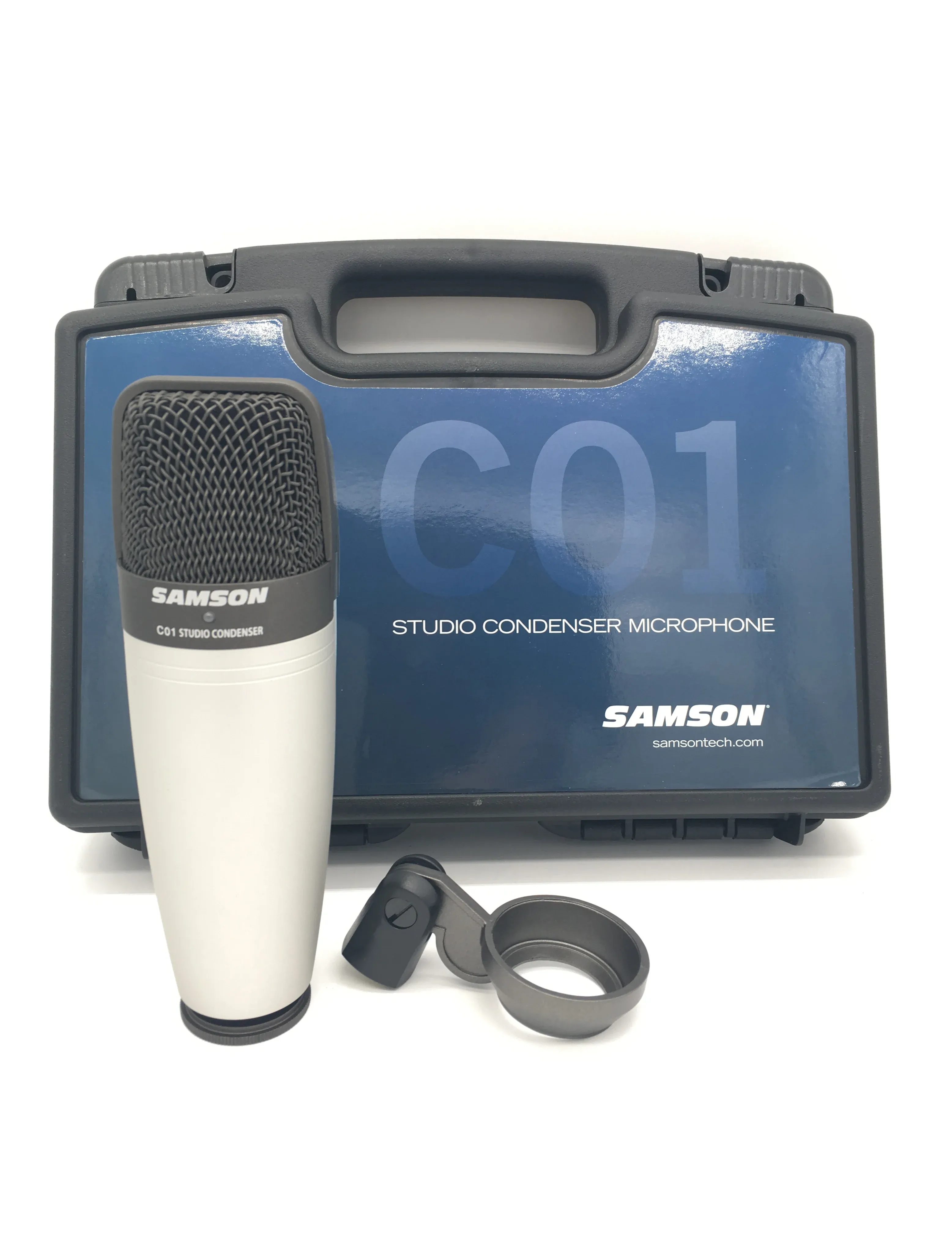 Microphones Original Samson C01 Grand diaphragme Condenseur Microphone Professionnel pour l'enregistrement des voix