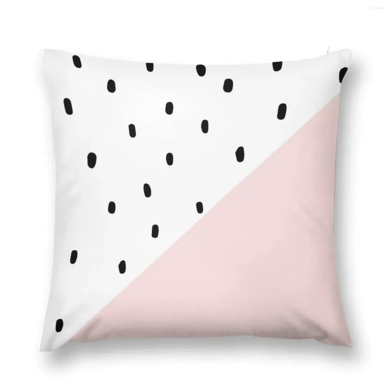 Kissen rosa und weiße dalmatinische Druck werfen benutzerdefinierte po sitzende Couch s
