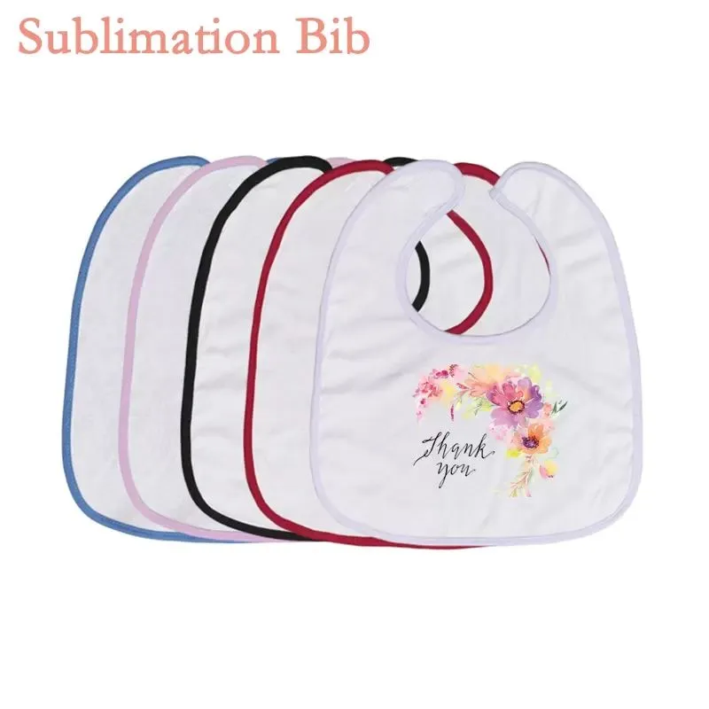 Sublimation Bibs Blank for Home Textile Baby Poliéster Bib Transferência