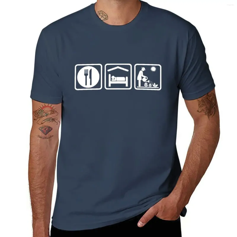 Herrtankstoppar roligt ät sömnträdgård kvinnors skjorta t-shirt djur prinor pojkar plus storlekar blus funnys t skjortor för män pack