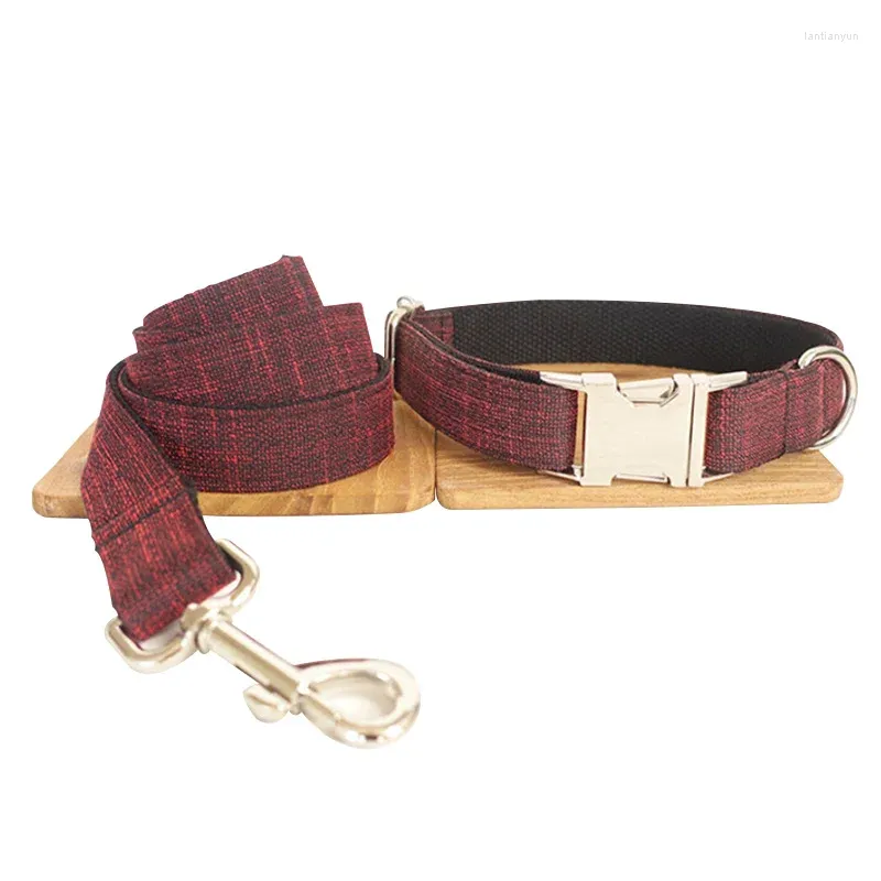 Colliers de chien Créé les accessoires de collier et de laisse pour chiens Chaîne de corde en nylon Fournitures pour animaux de compagnie