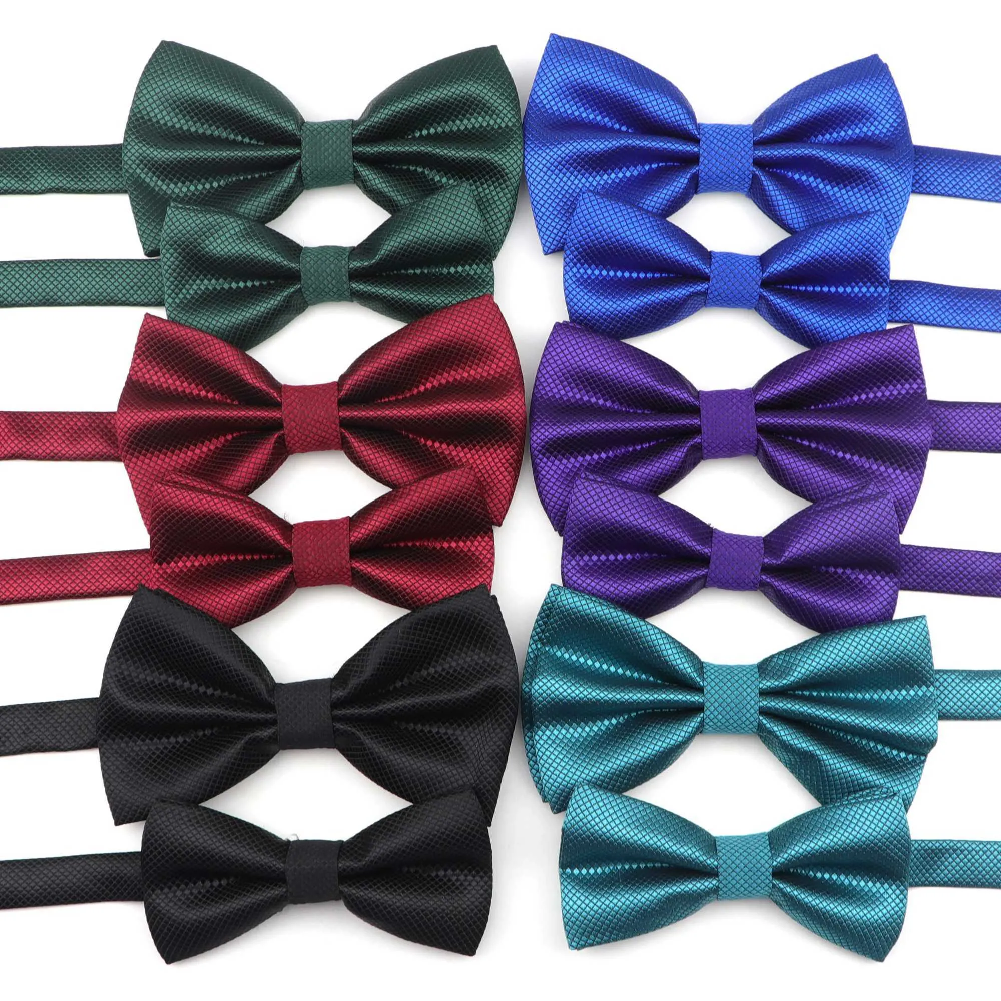 Bow Ties Solid Color Parent-Child Bow Tie Set Classic och Cute Family Futterfly Party Dinner Wedding Design Söt båge Tillbehör nr 1-15 C240412