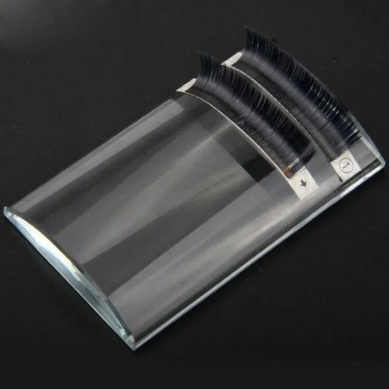 Partihandel Crystal Glass Eyelash Extensions Lim Holder Eyelashes Lash Lashes U Typ Holder Magasy