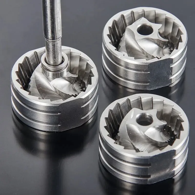 420 Stainless Steel 38mm 7core Burrs 6 Core Compatible with Timemore Chestnut C2 Slim Higher Efficiencyfor 38mm Stainless Steel Burrs