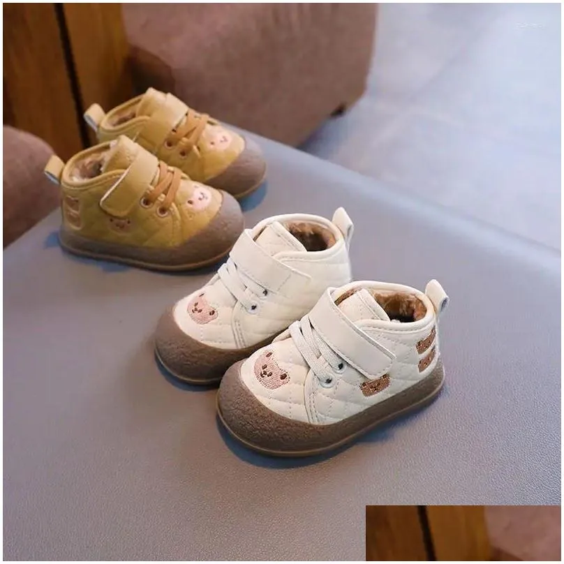 First Walkers Baby Soft-soled Non-slip Toddler Shoes 0-1-2-3 Winter Cotton