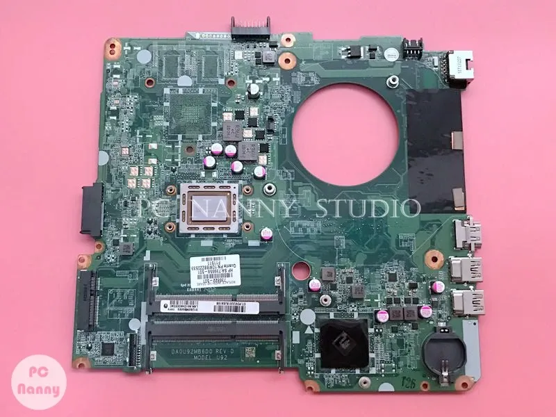 Scheda madre PCNANNY 736822501 739659501 DA0U92MB6D0 Scheda principale per HP Pavilion 14N Laptop Motherboard W/ A84555M Funzionamento completamente funzionante