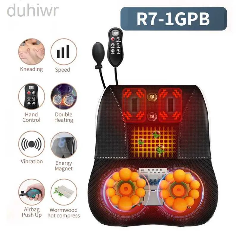 Full Body Massager Newest Remote Control Car Home Dual Use Massage Pillow Protable Neck Back Shoulder Waist Body Massager Gift Relief Pain Fatigue 240407