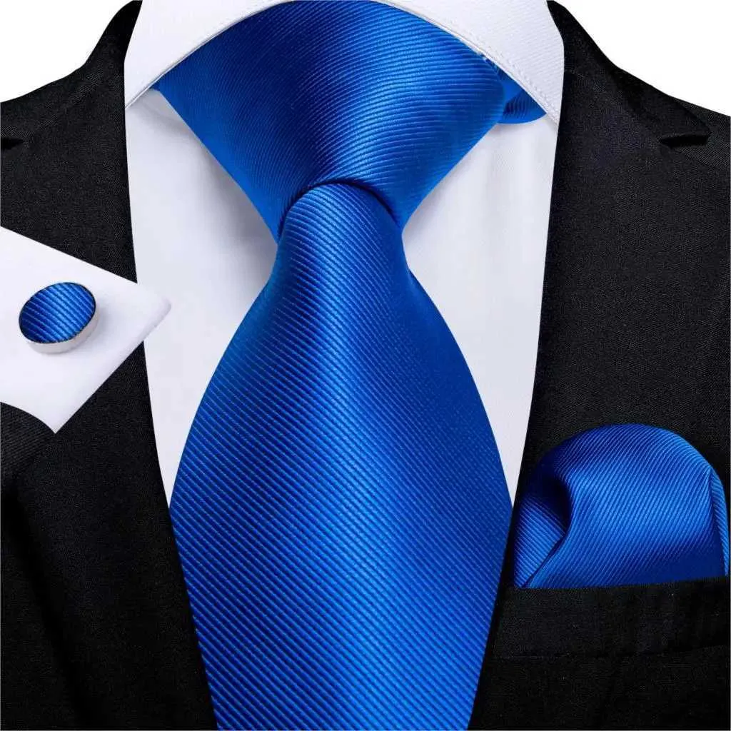 Naszyka Nowe klasyczne męskie krawat 8cm niebieski różowy zielony czerwony 100% jedwabny dekolt Zestaw Męski Party Gift Gravatas Dibange C240412