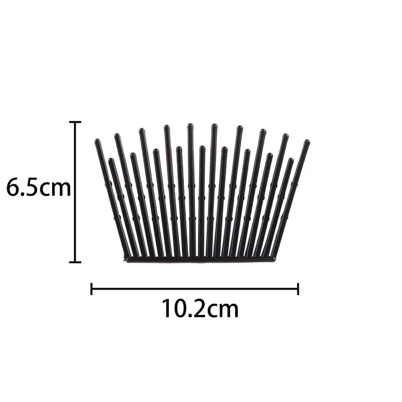 새로운 포니 테일 플러피 모델링 디스크 DIY 헤어 스타일링 도구 블랙 삽입 빗 플레이트 고속 헤어 빗 클립 브러시 액세서리