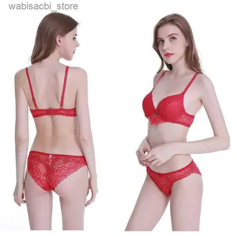 Sexy Set Wenli Bielizna Kobiety Zestaw Sexy Lace Chleble Push Up Bra Zestawy Kobiety bieliznę Abcde Puchar FeIre Kobieta bieliznę Plus Size Zestaw L2447