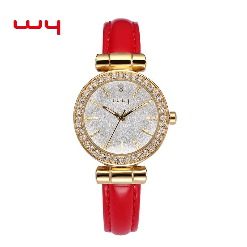 Fashion Diamond Set Watch Classic Batch Flower Womens Watch Korean Simple Female Student Watch 22,5 mm kvartsklocka