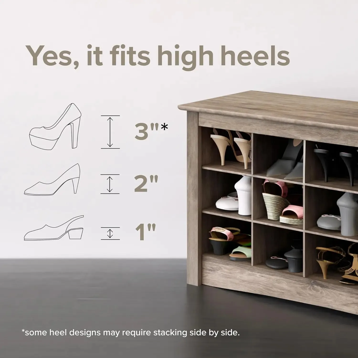 Triple 36 pair shoe storage cabinet sale