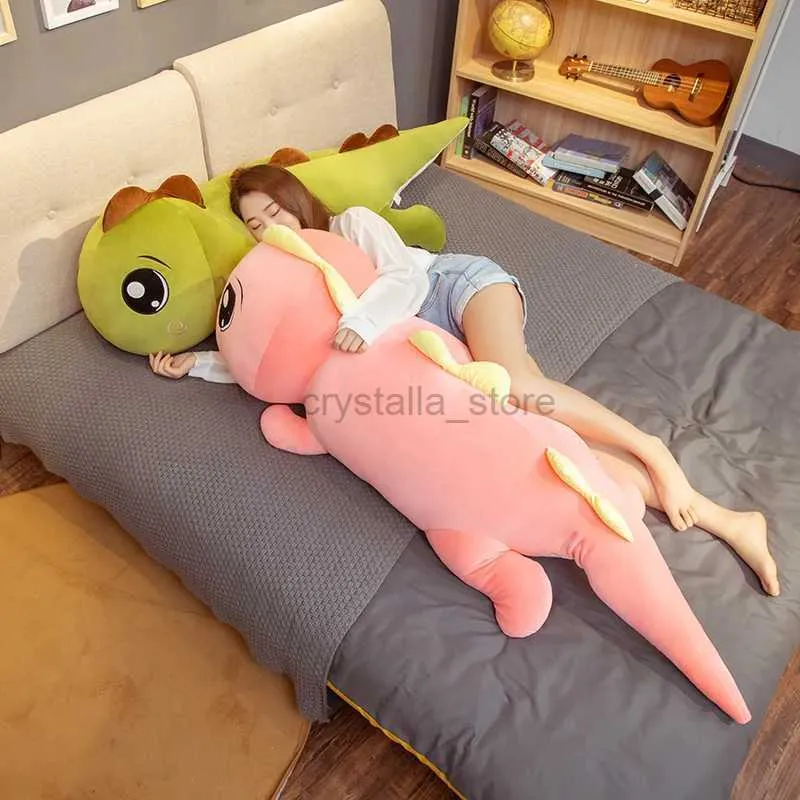 Filmer TV PLUSH TOY Giant Big Eyes Dinosaur Plush Toy Soft Fylld tecknad djur Dilosaur Doll Girlfriend Sleeping Pillow Baby Kids Birthday Present 240407