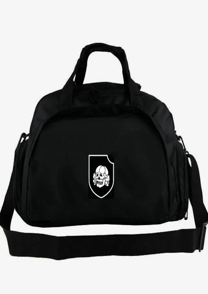 Totenkopf Duffel Bag 3rd SS Panzer Division Army Flag Tote 2ウェイバックパックバナー荷物旅行ショルダースポーツスリングパック3738697