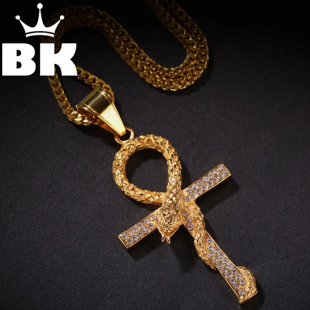 The Bling King Custom Serpentine Anka kettingen Hip Hop vol Iced Out Cubic Zirconia Gold Sliver CZ Stone 240407