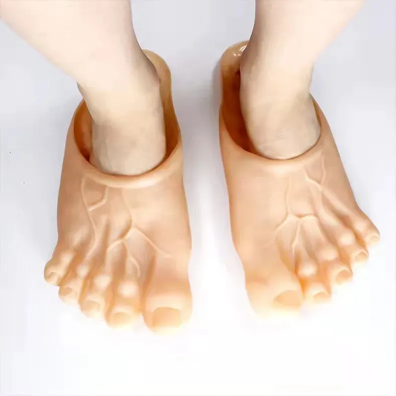 funny Flip Flops Slippers Big Foot Ugly Shoes Cartoon Festival Halloween Decor Tricks Creativity Slippers 241106_vogvips.com