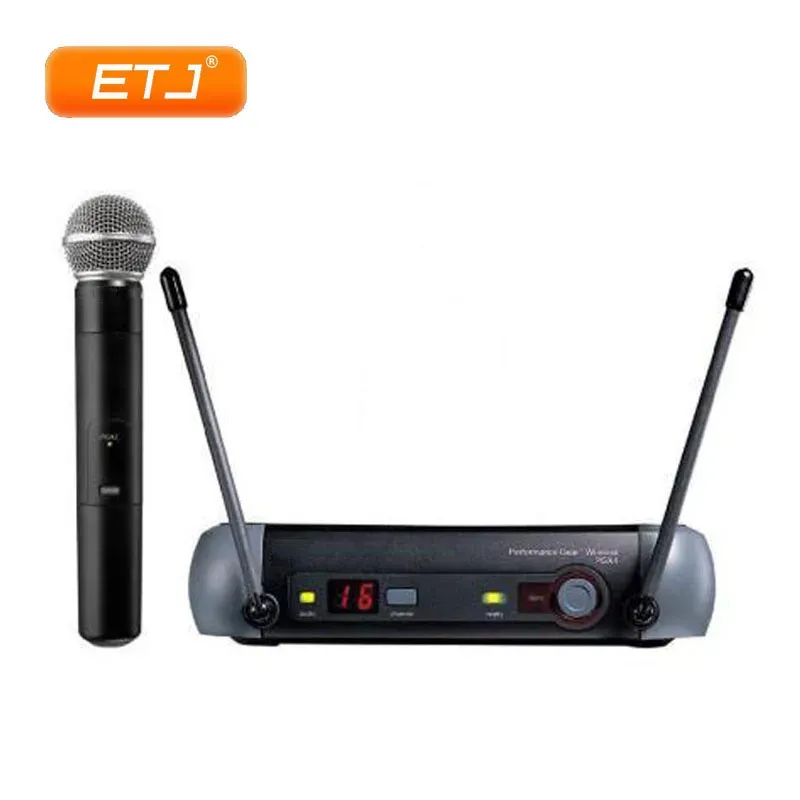 Microfones Profissional UHF Wireless Microfone Vocal para Stage Church cantando PGX24/BETA58 PGX4 PGX2 MIC