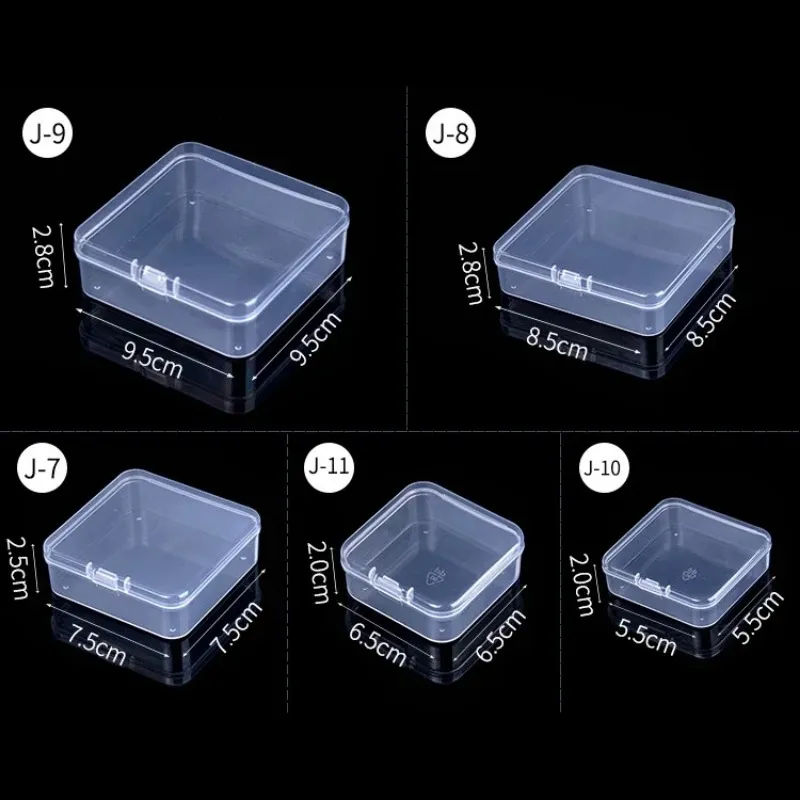 Mini Plastic Box Rectangular Box Translucent Box Packing Box Storage Box Dustproof Durable Strong Jewelry Storage Case Container