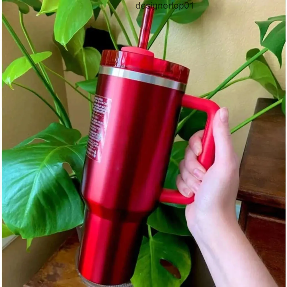 Stanleiness DHL Red Holiday Cobrand Winter Comso Pink Parade 40oz Councher H20 Cups Cups Tumblers Tumblers с ручкой чашки арбуза Mooshines с 01 FC55