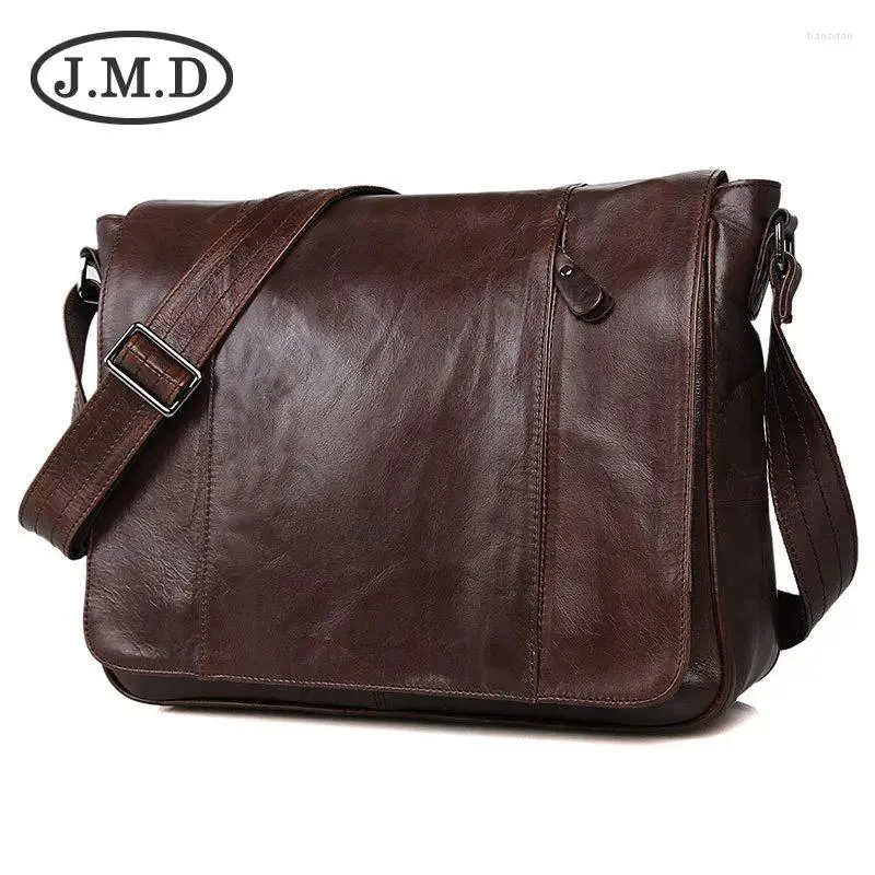 Tanned Leather Messenger Bag for Men Handbag, Shoulder Sling Bag  for Young Professionals Durable Stylish