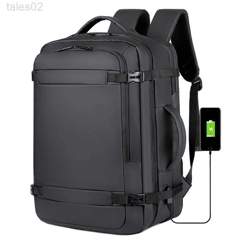 Multi-function Bags 45L large capacity multifunctional expandable handheld backpack for mens waterproof business travel computer yq240407